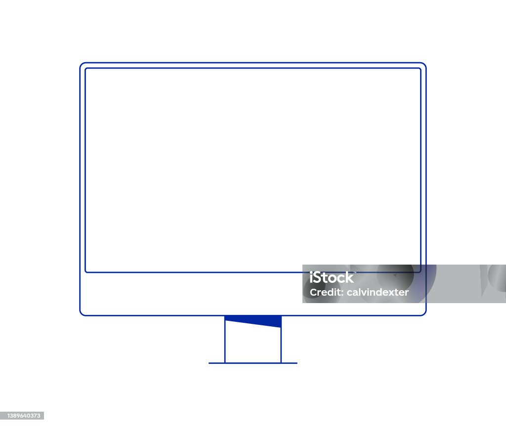 Computer Images Editable Desktop Computer Editable Strokes Stock Illustration - Download Image ...