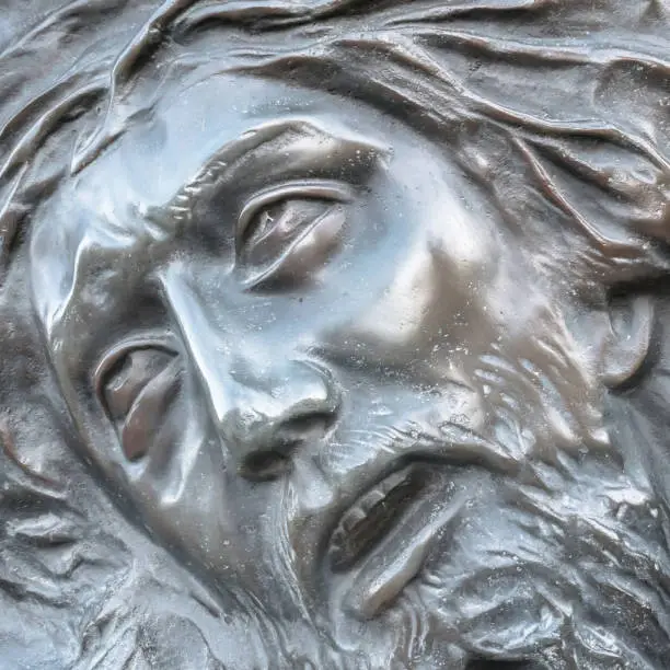 Photo of Bas-relief of Jesus crowned with thorns