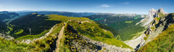 istock Italian alps - mountains in a sunny cloudless day, view from above. 1389643013