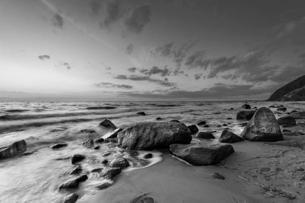 istock Natural landscape from the sea on a cloudy windy day. 1389651978