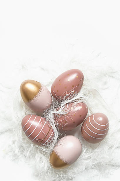 istock Happy easter.Easter poster with colorful easter sweet eggs and yellow car.Spring easter holiday banner with copy space 1389652674