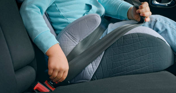 istock Boy fastening seat belt 1389670262