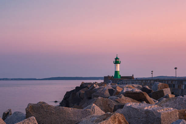 istock Lighthouse on the Baltic Sea coast in Sassnitz , Germany 1389671669