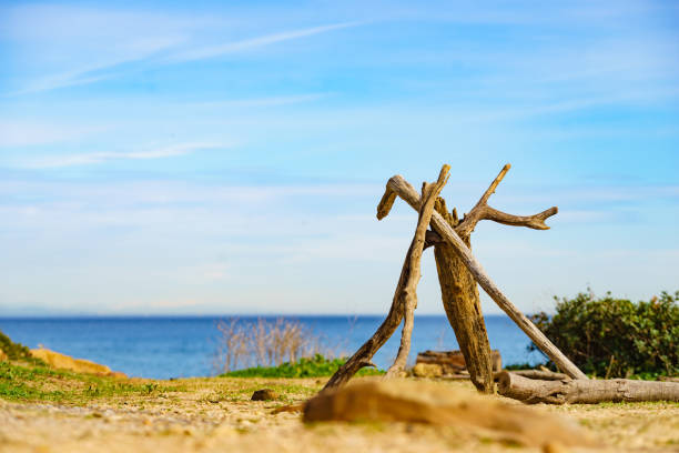 Spanish coastal landscape, sea shore.