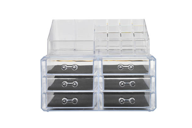istock Makeup cosmetic products and tools in organizer 1389672298