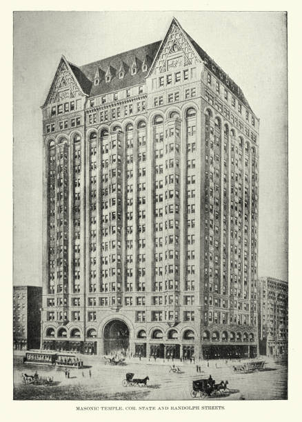 istock American architecture, Masonic Temple, Skyscraper in Chicago, 19th Century 1389673581