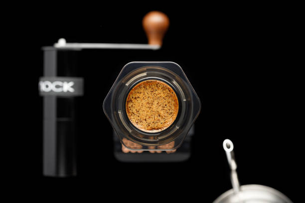 istock Aeropress with coffee in focus. 1389678009