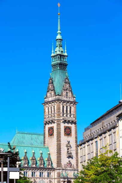 istock Hamburg Rathaus tower, Germany 1389681303