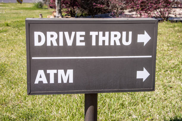 Drive Thru and ATM sign
