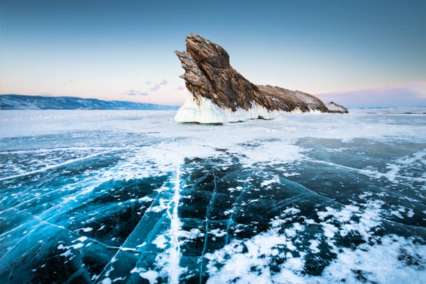 istock Ogoy island on winter Baikal lake 1389691866