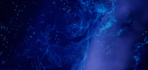 istock Celestial Starfield Nebula colorful Dark Purple Banner Background Wallpaper ,, 1389691965
