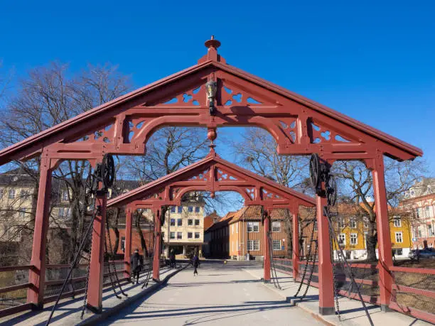 Photo of Old Town Bridge (Gamle Bybro,  Gamle Bybroa),Trondheim, TrÃ¸ndelag County, Norway