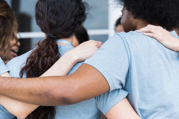 istock Close up of a group huddle 1389698905
