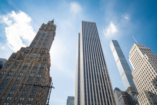 istock New york skyscrapers bottom view 1389699909