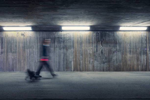 A point-of-view perspective of riding a bicycle in Tokyo, Japan.