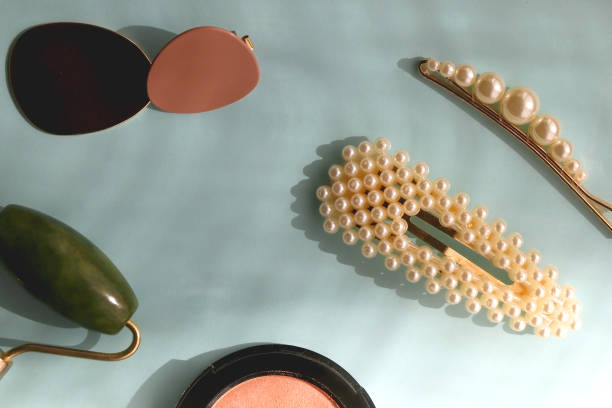 istock Beauty Products and Gold Accessories 1389705088