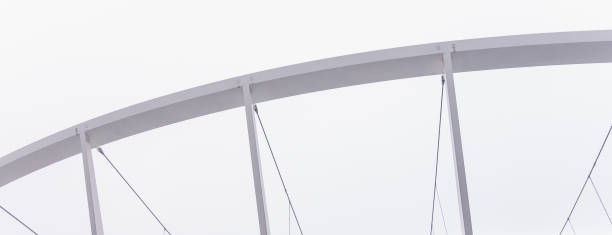 istock Roof support structure. poles, beams, ropes, architectural detail 1389711702