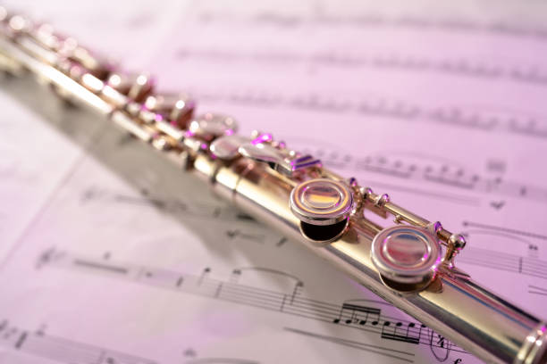 istock Flute Detail with Sheet Music 1389719558