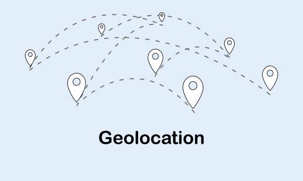 illustrazioni stock, clip art, cartoni animati e icone di tendenza di percorso di viaggio. percorso di navigazione della mappa della città.  vettore - straight pin cartography map world map