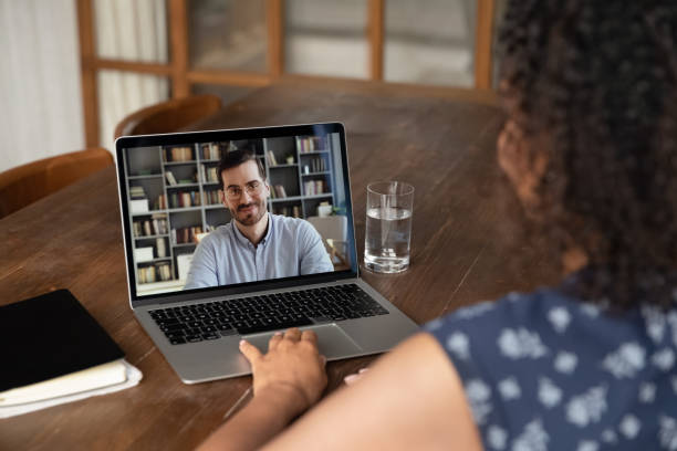 istock African American student girl watching online lecture, learning webinar 1389727732