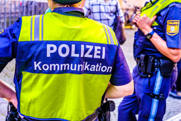 istock police officer for communication in germany 1389731967