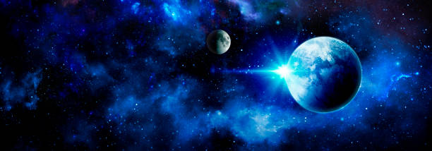 istock Cosmic background with planets and shining stars 1389745321