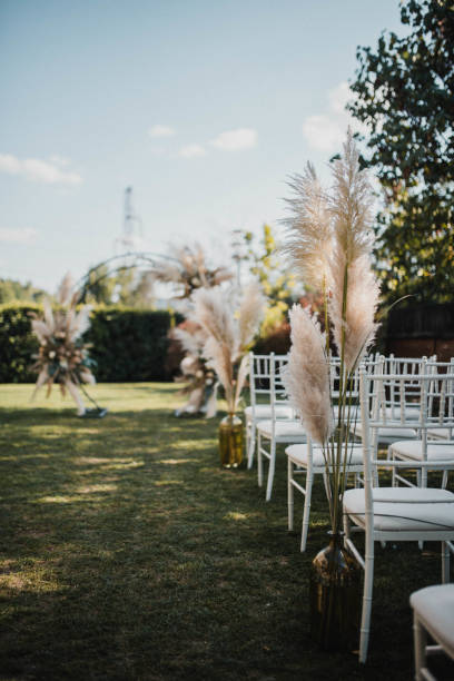 istock Rustic decor. Decoration for a special occasion. Everything is almost finished for ceremony. 1389746749