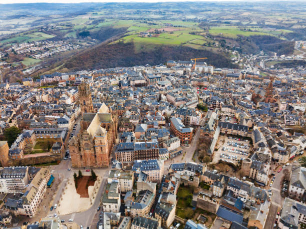 istock Aerial view of Rodez 1389746877