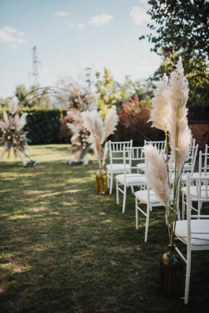istock Rustic decor. Decoration for a special occasion. Everything is almost finished for ceremony. 1389746896