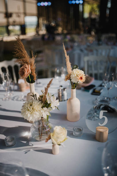 istock Rustic decor. Decoration for a special occasion. Everything is almost finished for ceremony. 1389747208