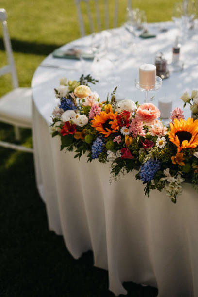istock Rustic decor. Decoration for a special occasion. Everything is almost finished for ceremony. 1389747513
