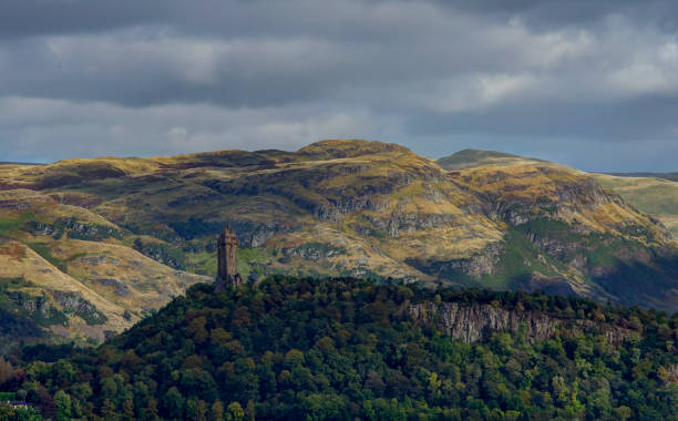 istock Landscape and Wallace Monument, Stirling, Scotland 1389753438