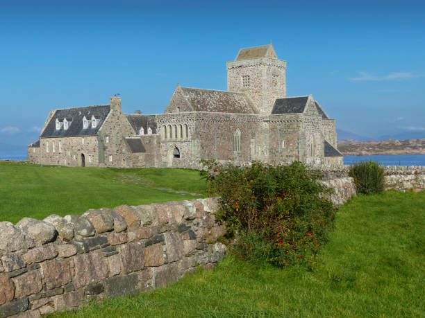 istock Medieval Abbey on Iona Isle, Scotland 1389753499