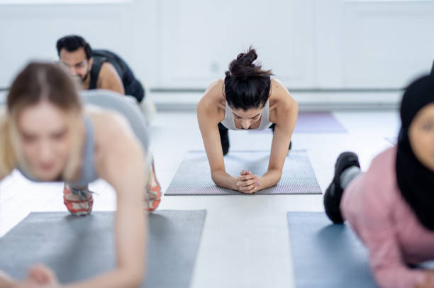 istock Planking During a Fitness Class 1389759793