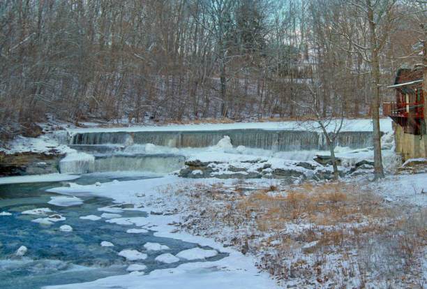 istock Frozen Waterfall, Pipe Creek,Cass County, Indiana 1389764571