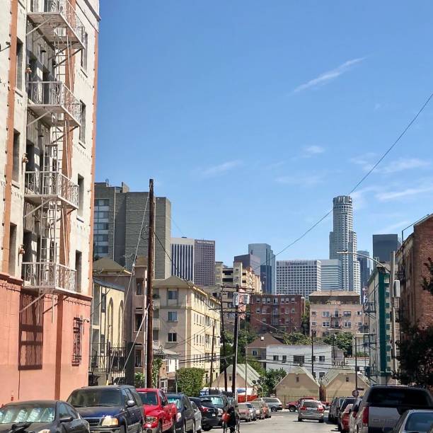 istock A view to downtown Los Angeles from the barrio 1389764591