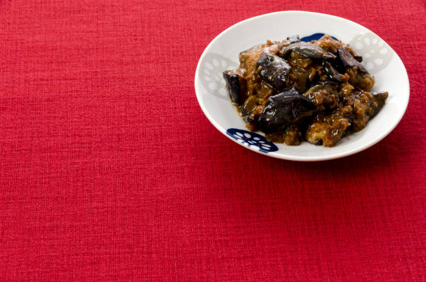 istock Stir-fried Eggplant and  Minced meat with Miso Sauce 1389771554