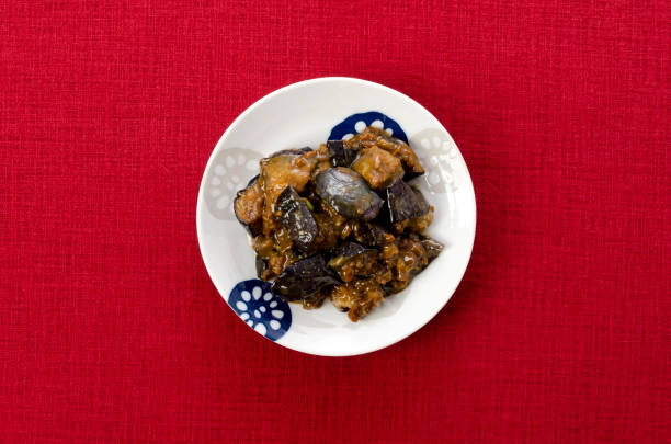 istock Stir-fried Eggplant and  Minced meat with Miso Sauce 1389771555