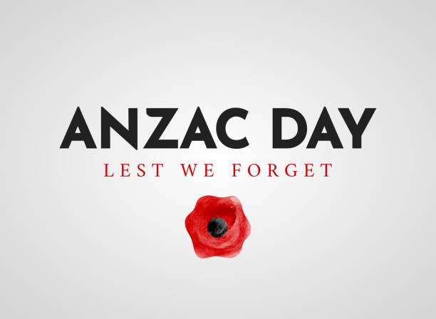 Anzac Day, Lest we forget poster. Vector Anzac Day, Lest we forget poster. Vector illustration. EPS10 remembrance day background stock illustrations