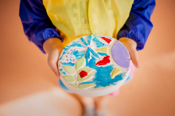 istock Finished Stepping Stone Children's Arts and Craft Project 1389783370