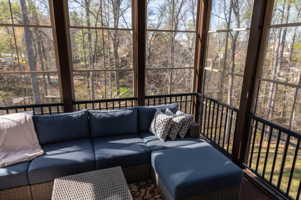 istock Cozy Porch Enclosure in Springtime 1389791169