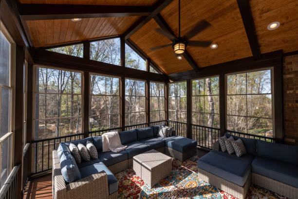 istock Cozy Porch Enclosure in Springtime 1389791174