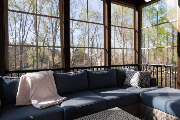 istock Cozy Porch Enclosure in Springtime 1389791206