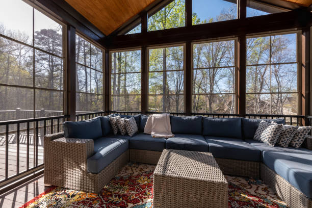 istock Cozy Porch Enclosure in Springtime 1389791212