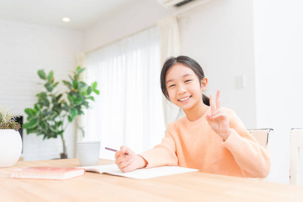 asian girl who study