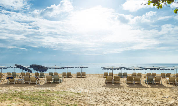 istock Relaxing on the beach in summer sunny day 1389801962