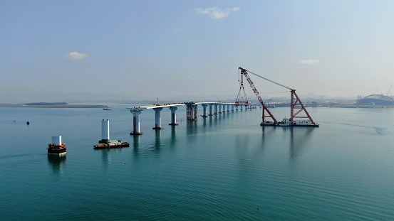 Sea crossing bridge, sea highway