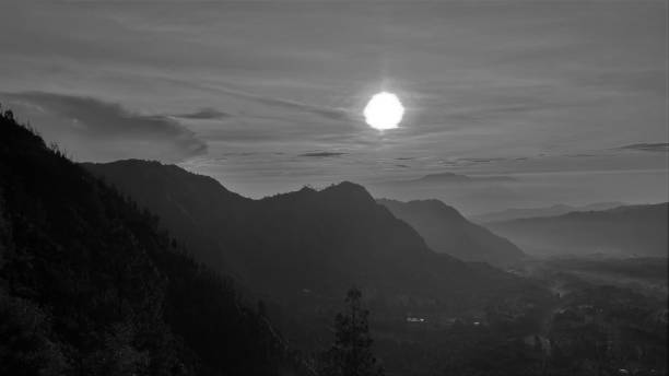 istock Morning sun on the hill 1389815439