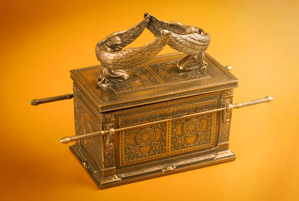 The Ark of the Covenant on a Dramatic Gold Background