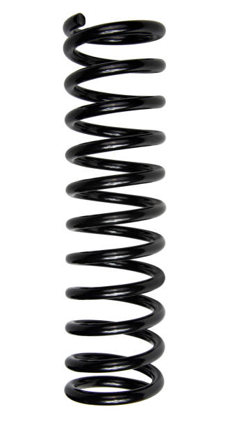 istock Black automobile coil spring isolated on the white background 1389823068